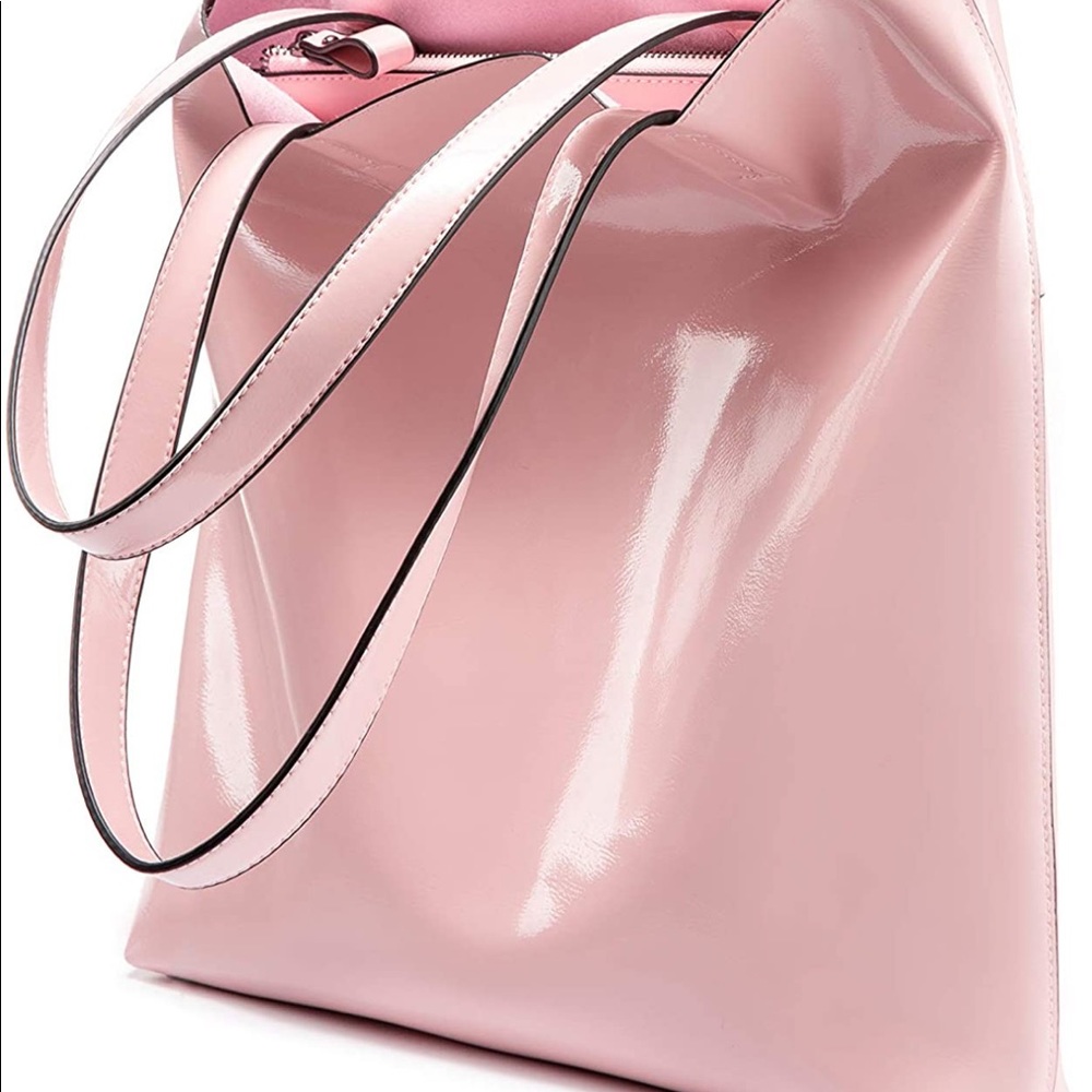 Vegan Leather Bag. Light pink.